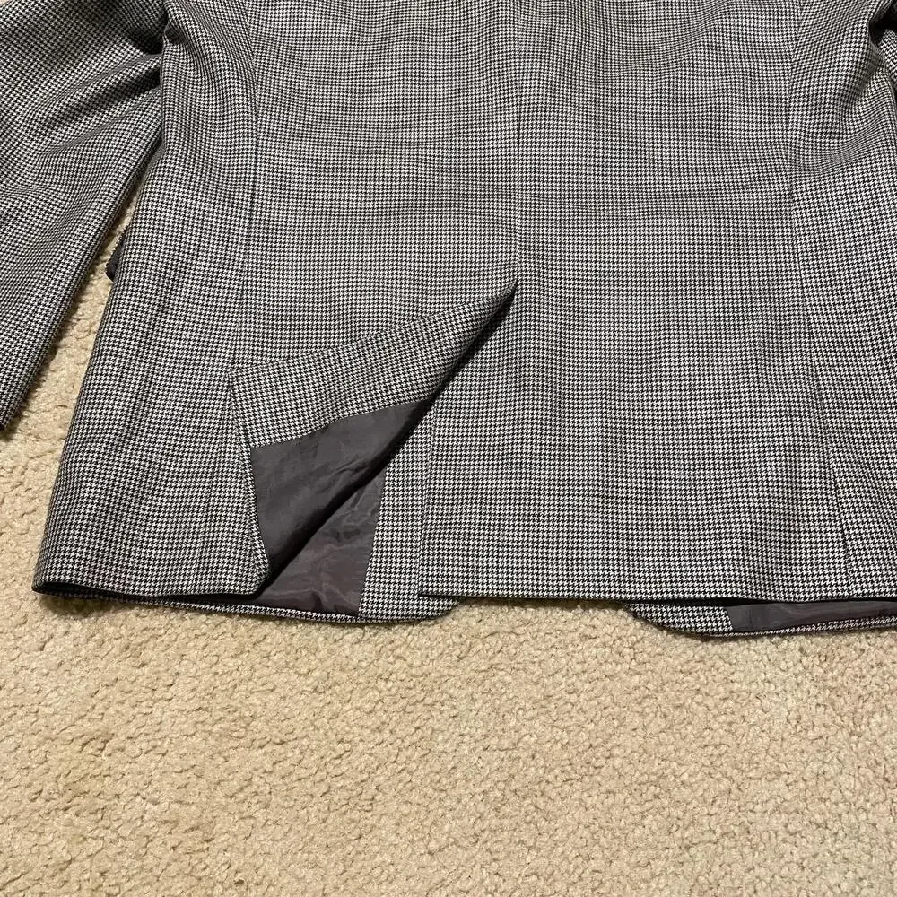 Lauren Ralph Lauren Blazer Mens 42R Houndstooth Sport Coat Classic Suit Jacket